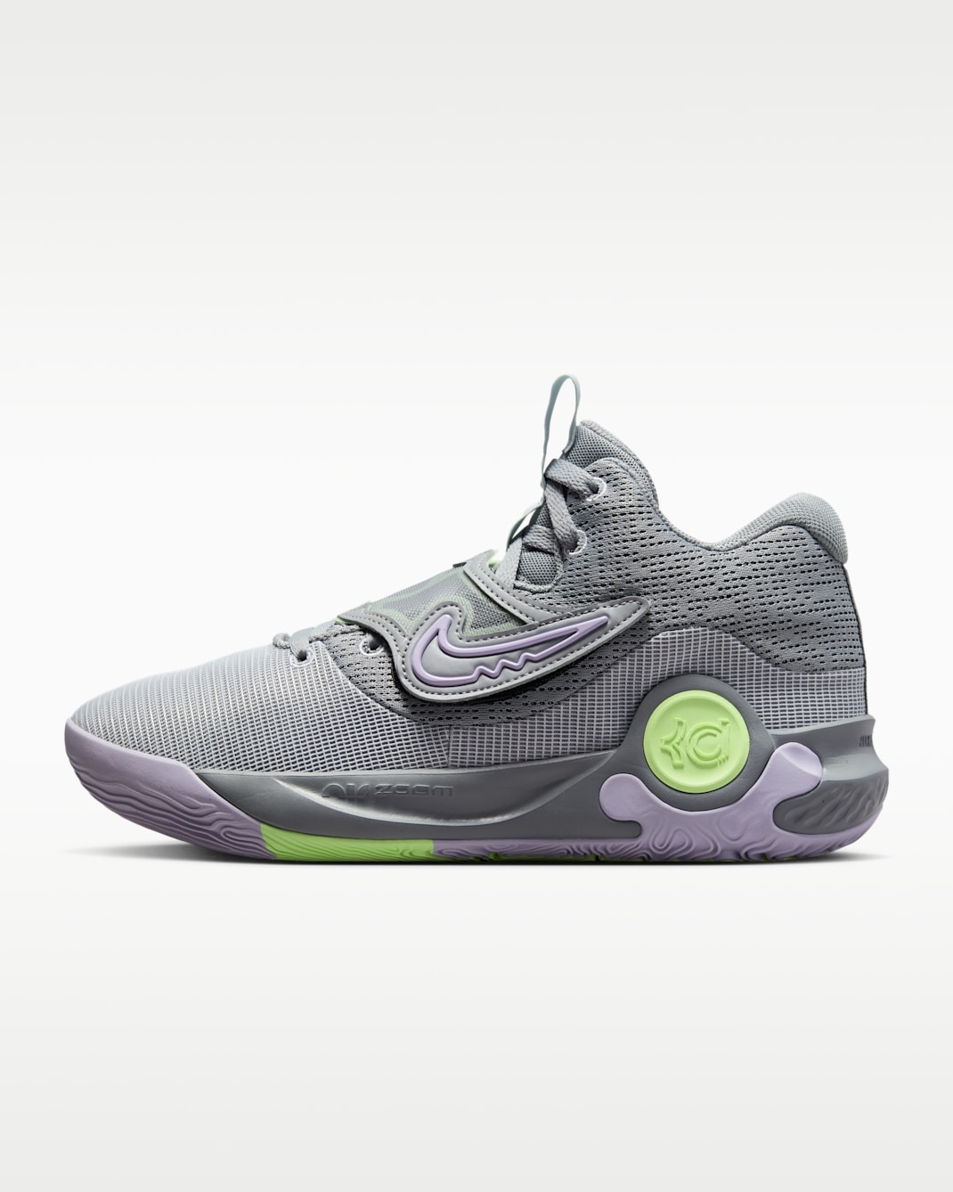 Tenis de básquetbol KD Trey 5 X EP - Gris partícula/Lila/Escarcha violeta/Gris fútbol