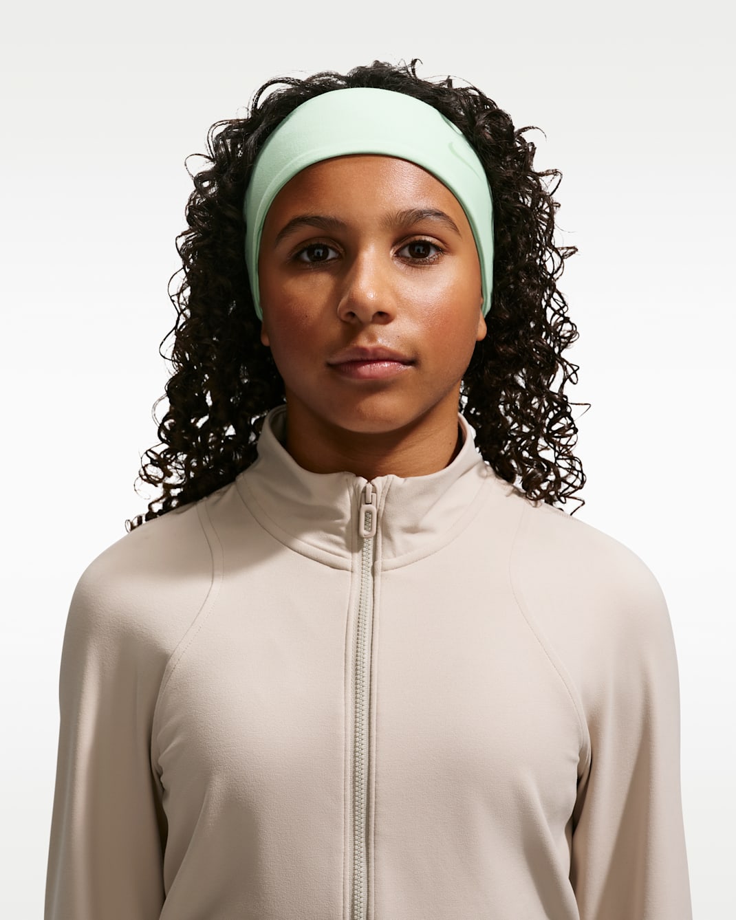 Nike Elevate Big Kids' Dri-FIT Headband - Arctic Green/Arctic Green