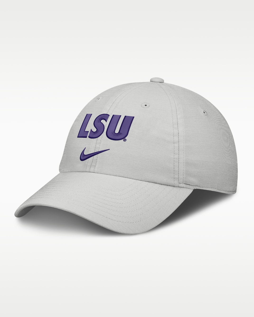 Gorra universitaria Nike ajustable para hombre LSU Sideline Club Practice - Polvo fotón