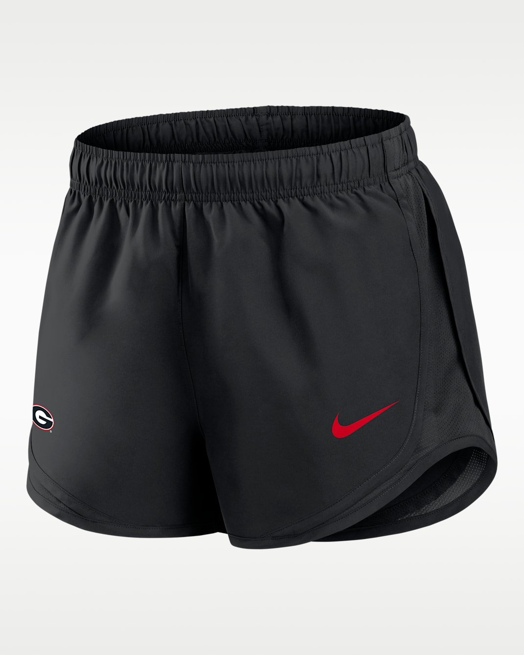 Shorts universitarios Nike Dri-FIT para mujer Georgia Tempo - Negro