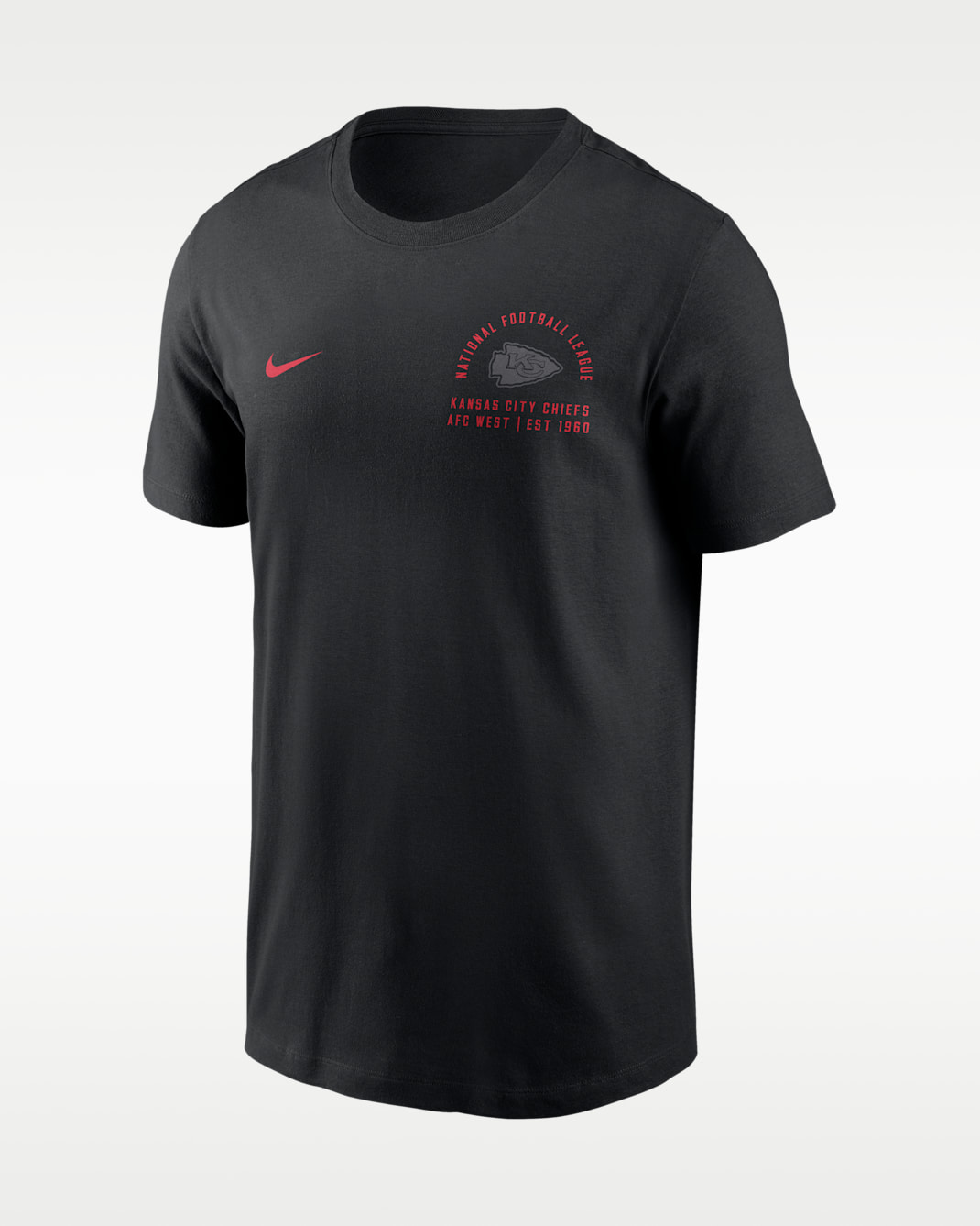 Playera Nike de la NFL para hombre Kansas City Chiefs Essential - Negro