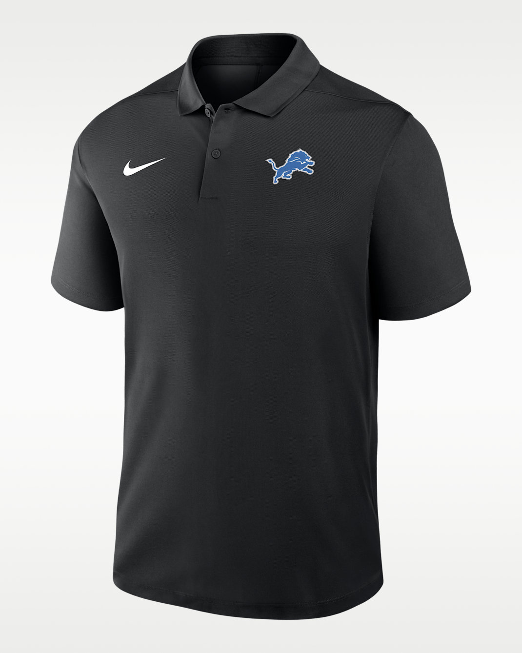 Detroit Lions Logo Victory Men's Nike Dri-FIT NFL Polo - Black