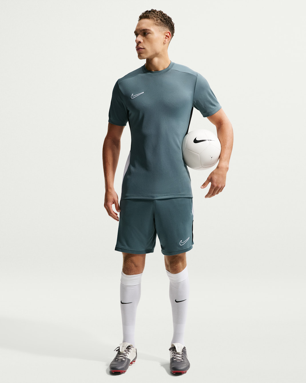 Nike Academy Men's Nike Dri-FIT Soccer Shorts - Mineral Slate/White/Black/White