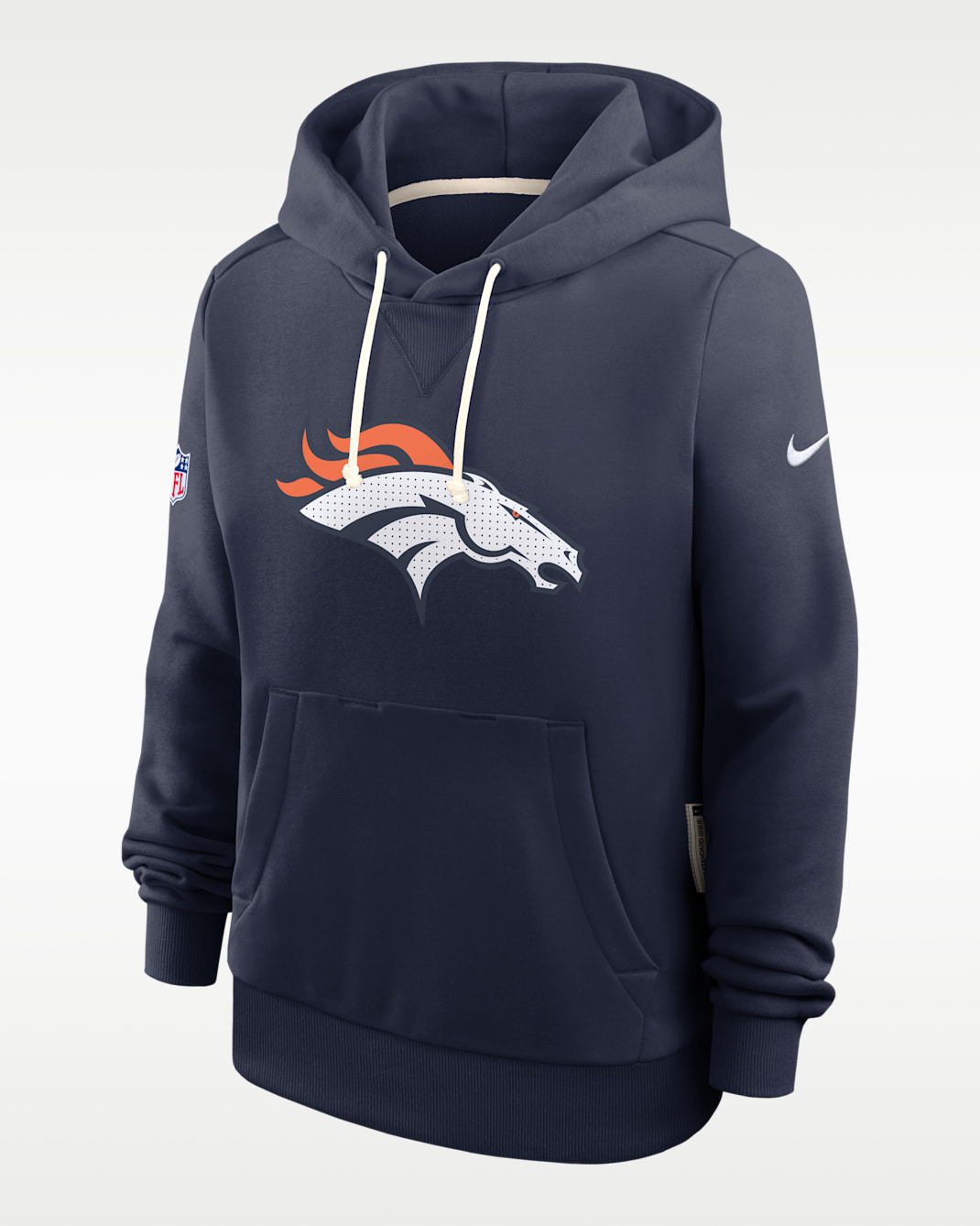 Denver Broncos Sideline Women's Nike Dri-FIT NFL Pullover Hoodie - Navy