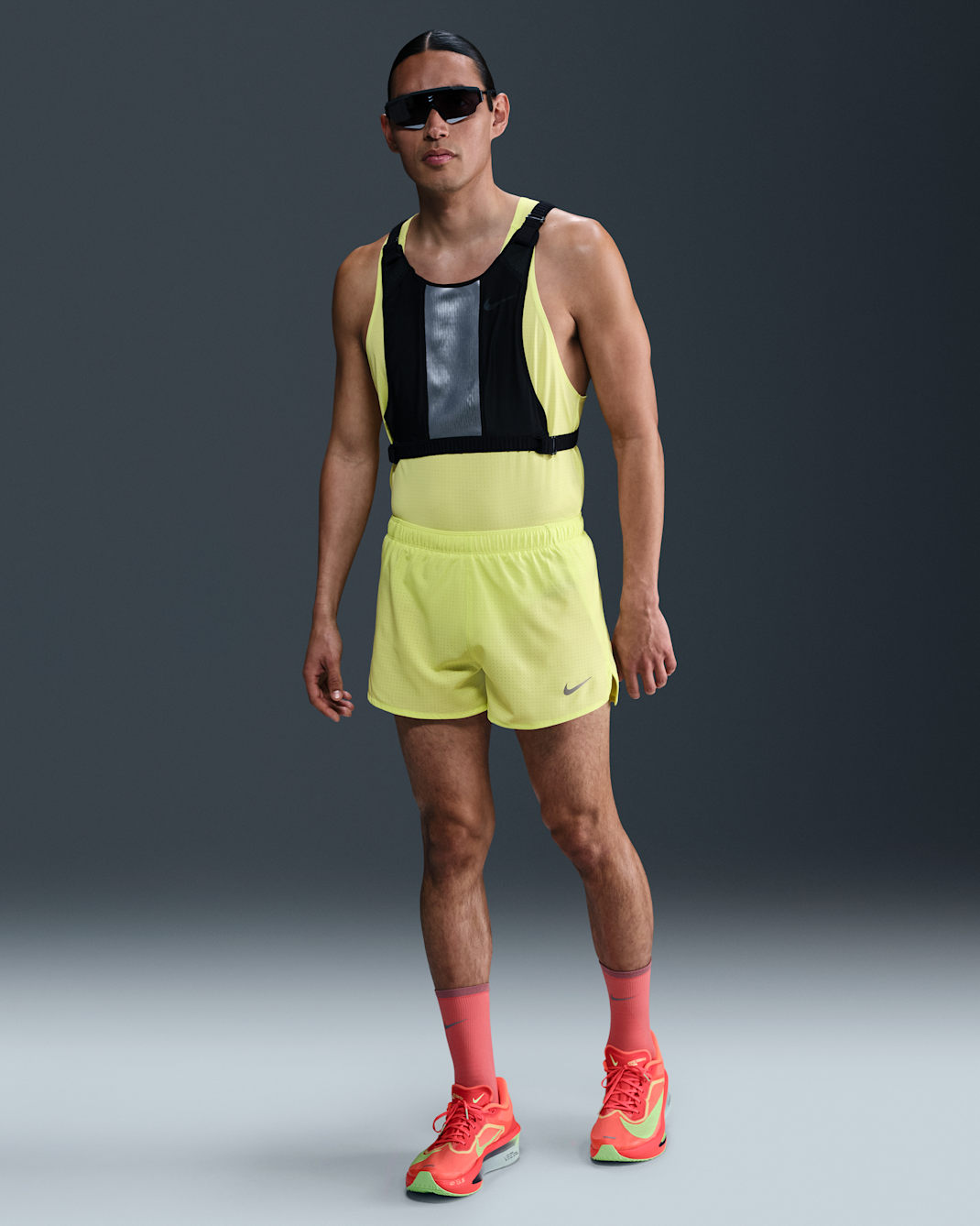 Nike Fast Men's Dri-FIT 3" Brief-Lined Running Shorts - Light Lemon Twist/Black