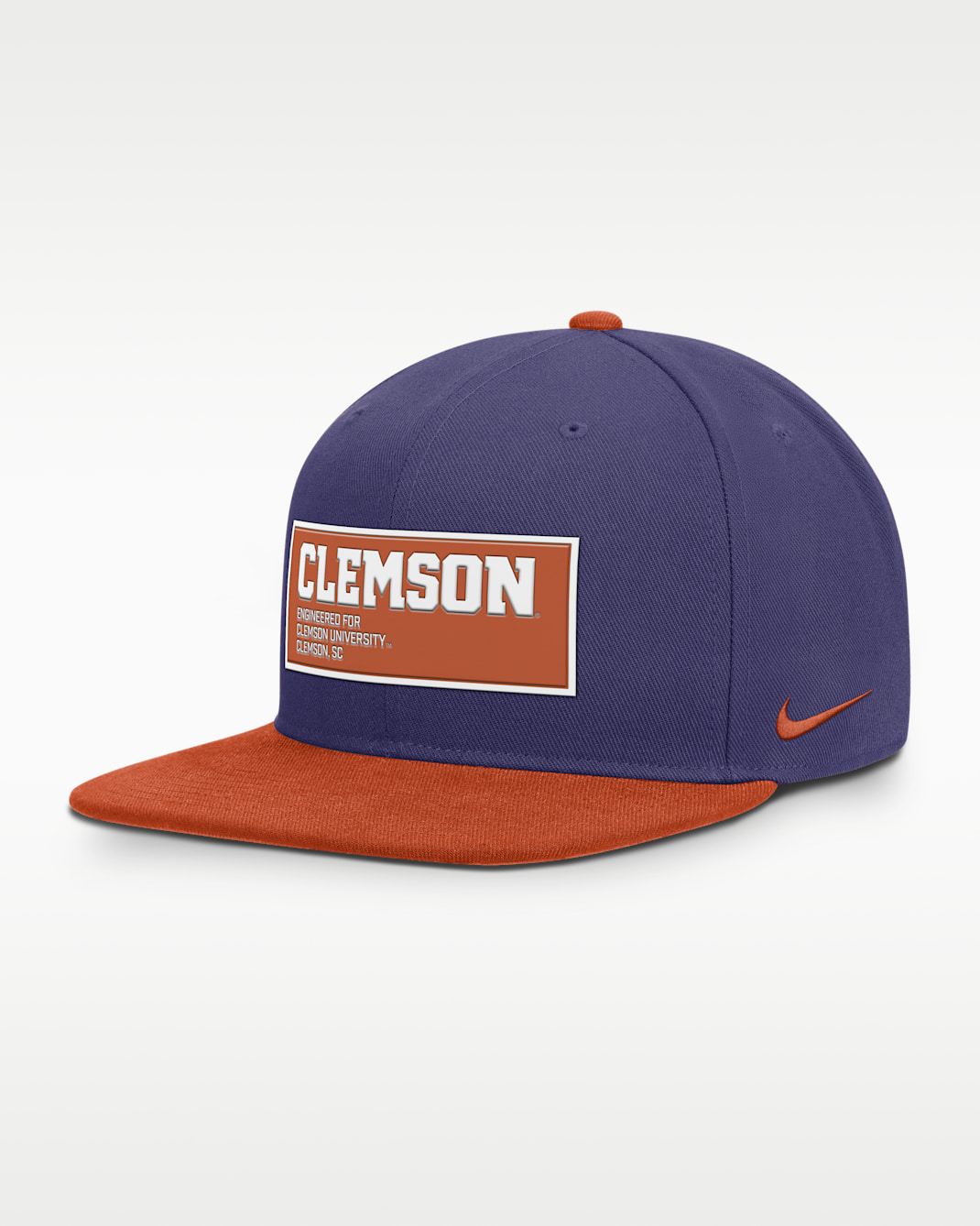 Gorra universitaria Nike Dri-FIT ajustable para hombre Clemson On-Field Pro - Morado