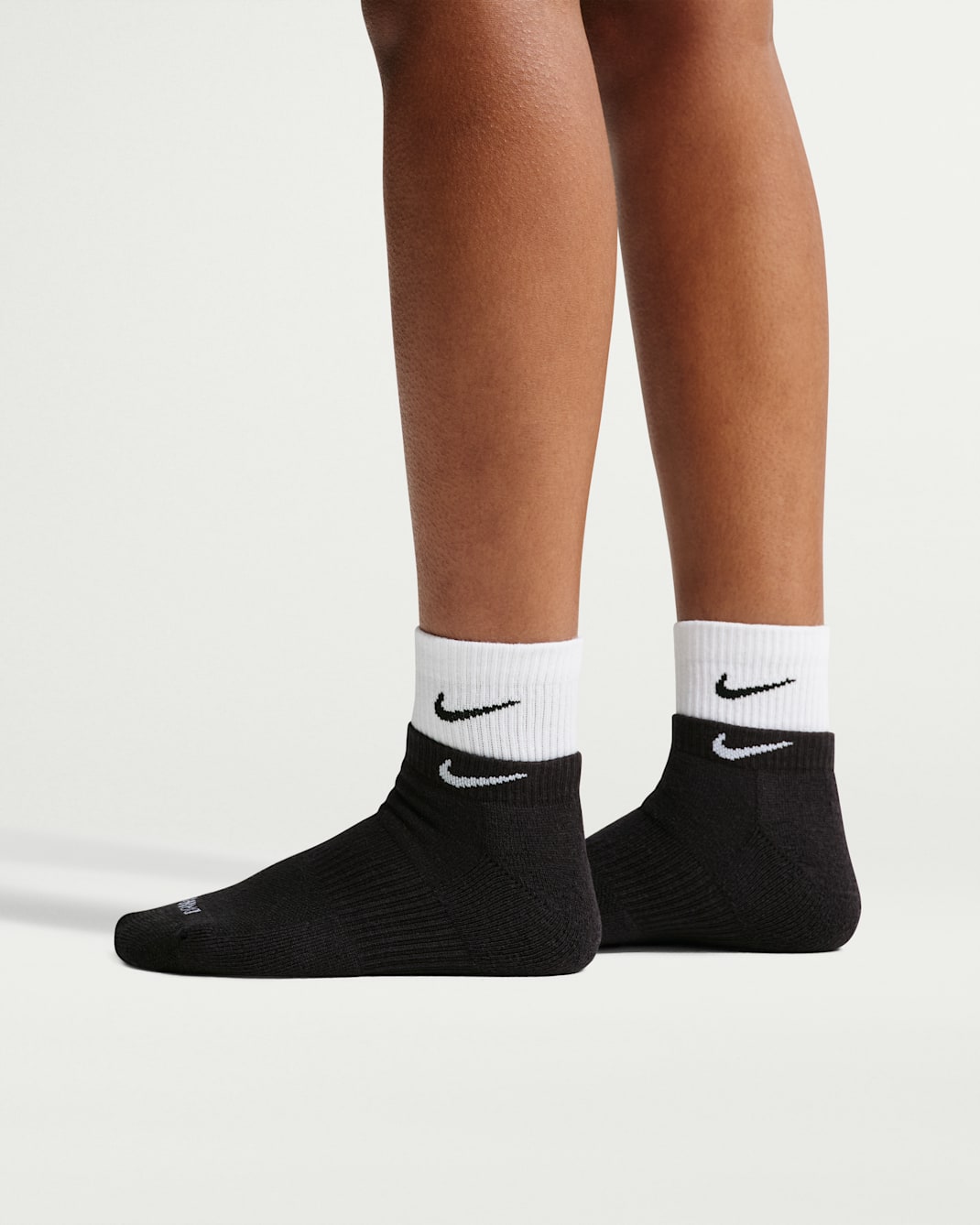 Nike Everyday Plus Cushioned Training Ankle Socks - Black/White/Black