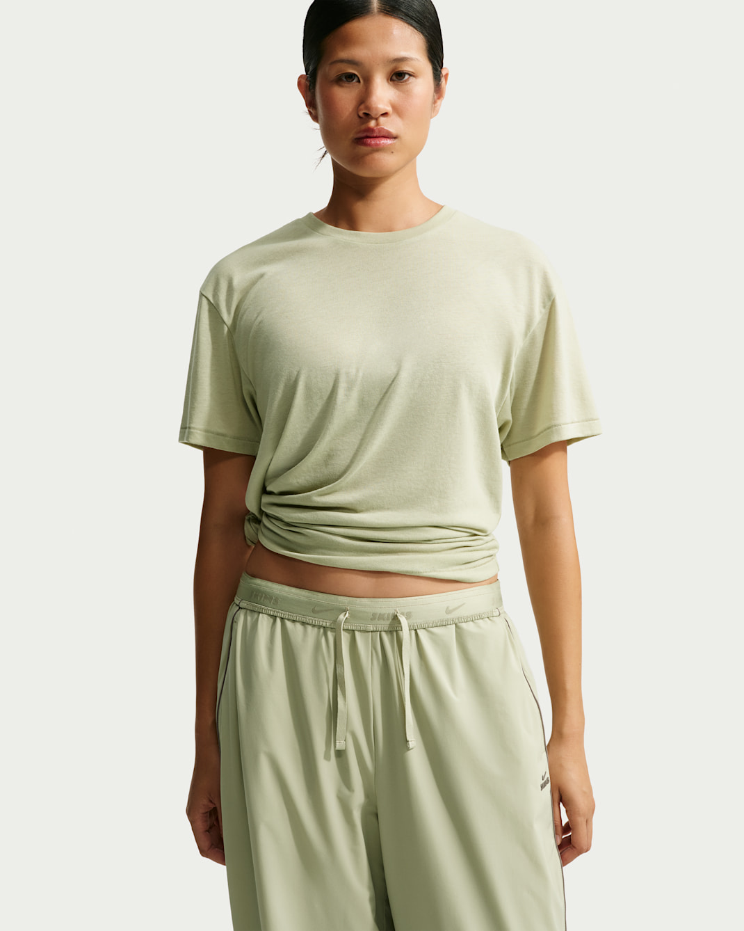 NikeSKIMS Performance Cotton Blend Camiseta de manga corta oversize - Mujer - NSKM Talc