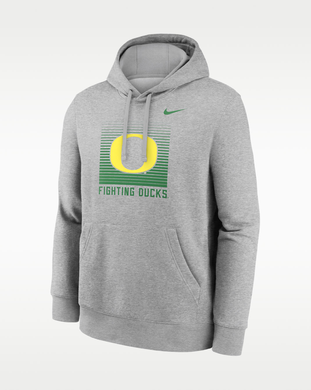 Oregon Primetime Men's Nike College Pullover Hoodie - Grey Heather