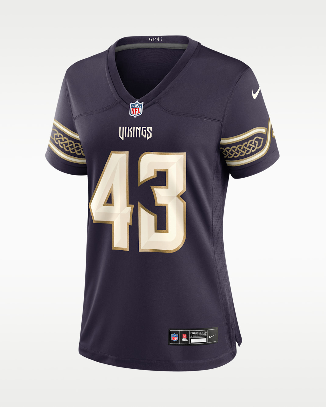 Andrew Van Ginkel Minnesota Vikings Rivalries Collection Women's Nike NFL Game Jersey - Purple