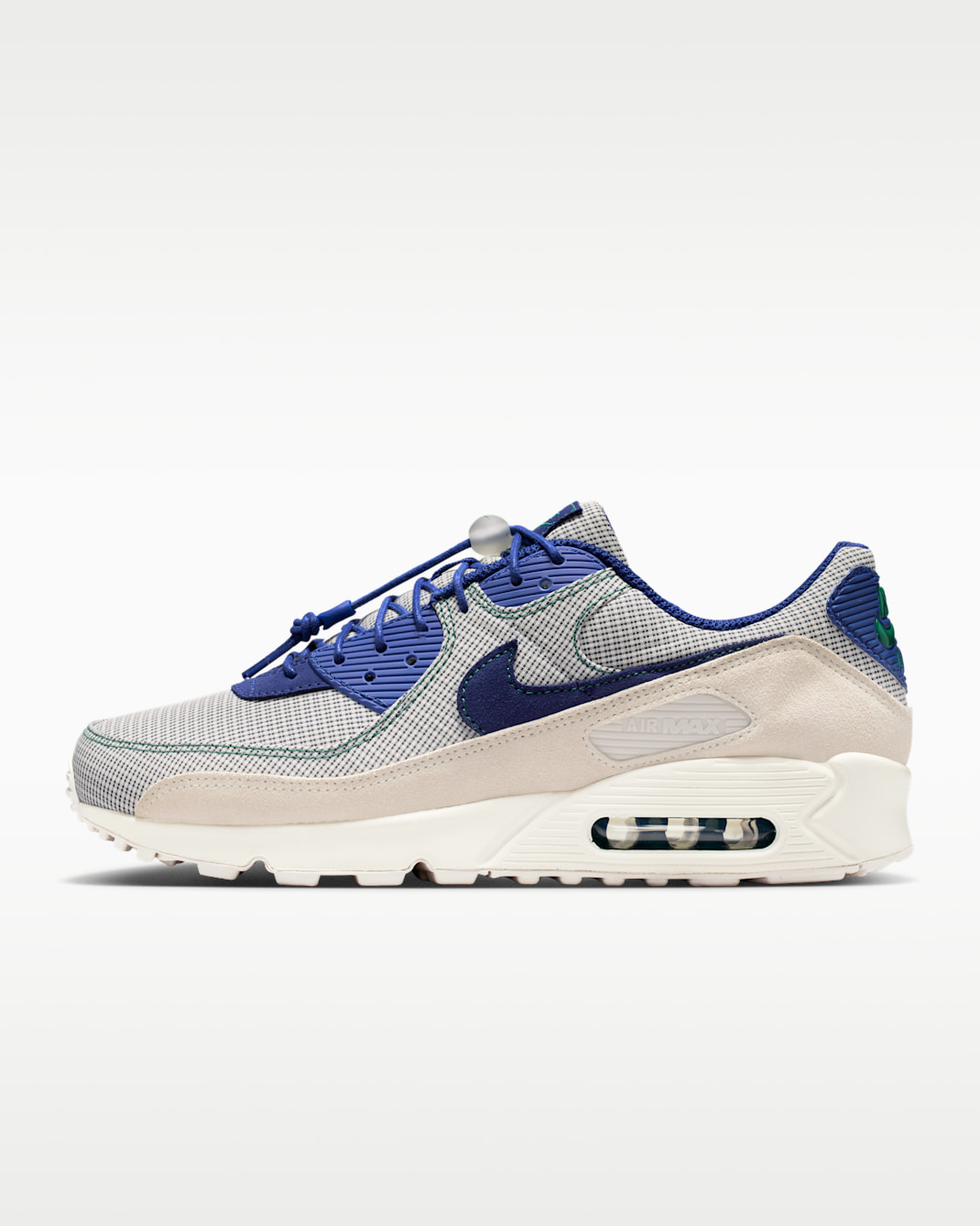 ナイキ エア マックス 90 メンズシューズ - ココナッツミルク/リージョンパイン/ライトオールウッドブラウン/ディープロイヤルブルー