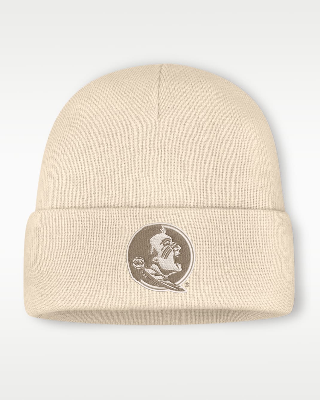 Gorro con dobladillo universitario Nike para hombre Florida State - Natural
