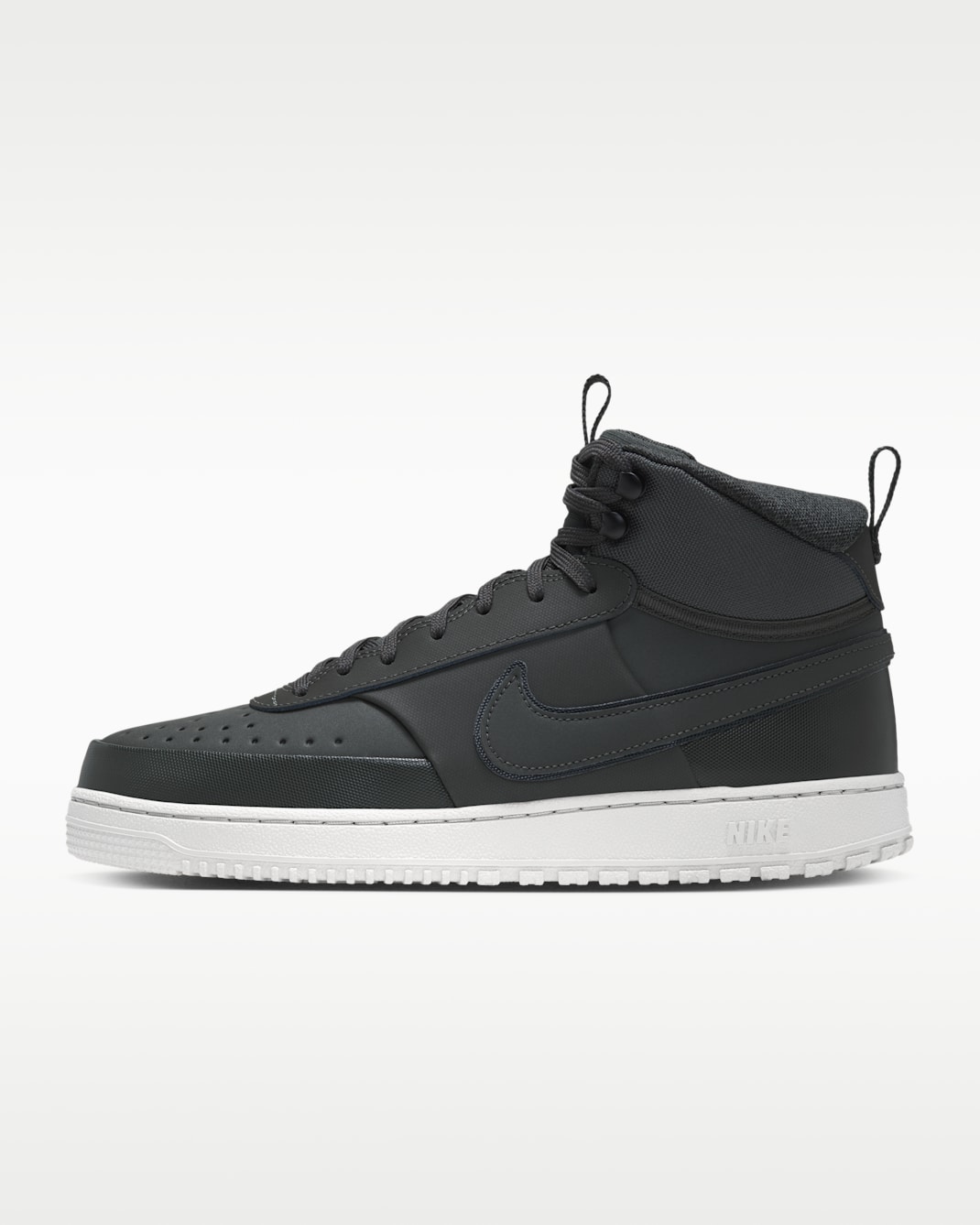 Nike Court Vision Mid Men's Winterized Shoes - Newsprint/Light Bone/Off-Noir/Newsprint