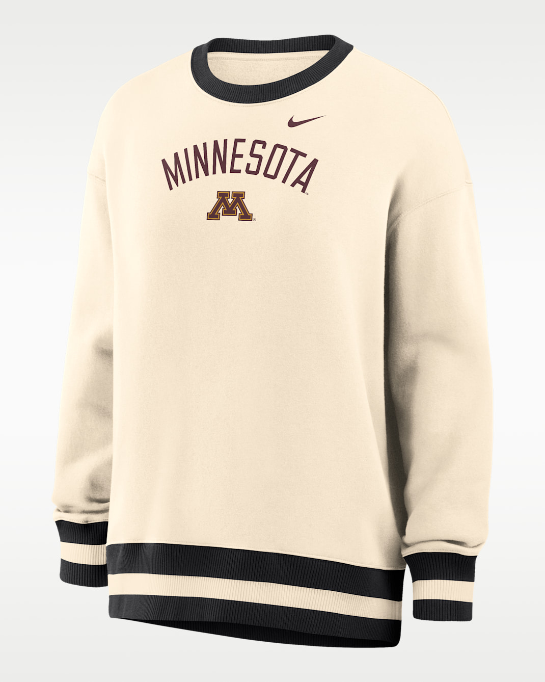 Nike Phoenix (Minnesota) Women's Oversized Crew-Neck Sweatshirt - Natural/Black