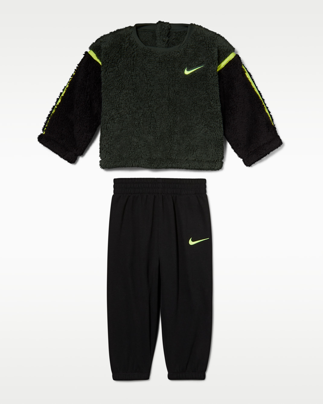 Nike Baby (12-24M) Little Creators 2-Piece Crew Set - Black