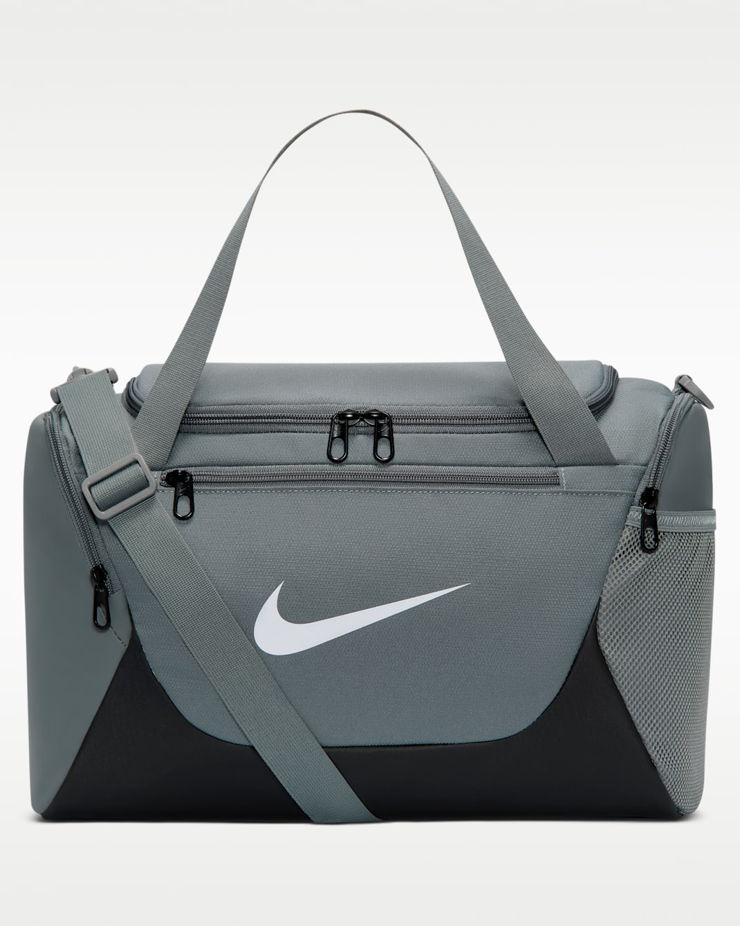 Nike Brasilia Training Duffel Bag (Extra Small, 24L) - Smoke Grey/Black/White