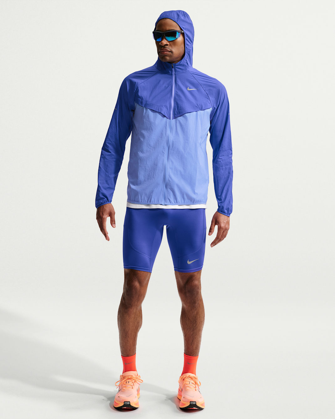 Mallas de correr Dri-FIT de medio largo Nike Stride - Hombre - Lapislázuli