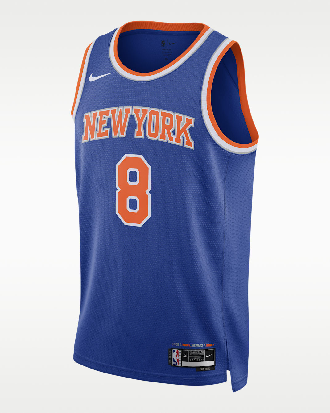 Jersey Nike Dri-FIT de la NBA Swingman para hombre New York Knicks Icon Edition - Azul enérgico