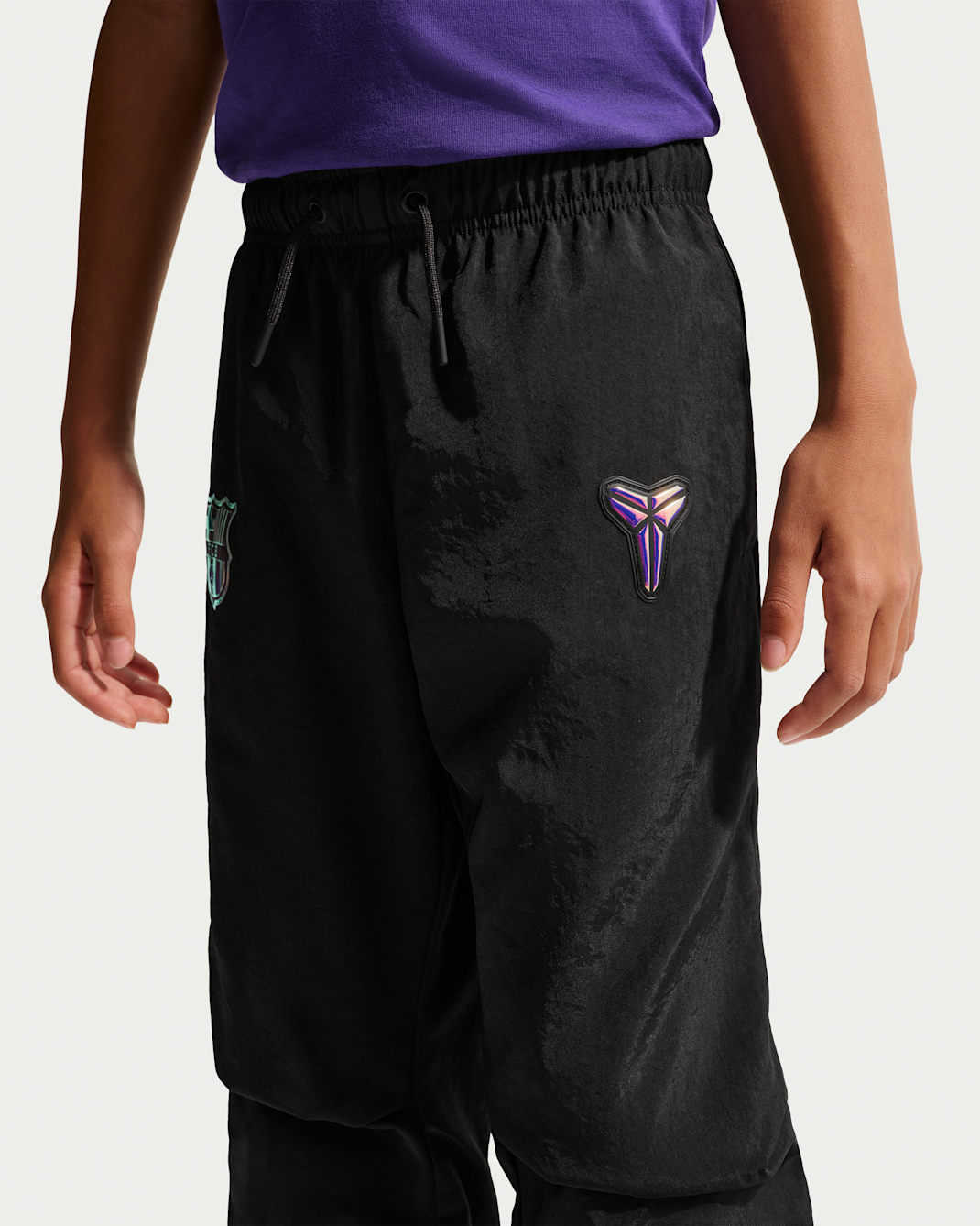 FC Barcelona Away Big Kids' Kobe Soccer Woven Pants