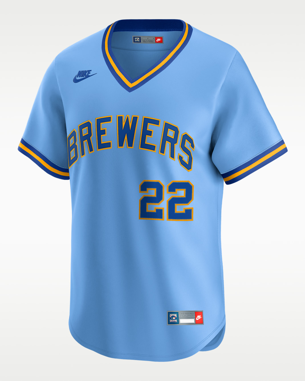 Christian Yelich Milwaukee Brewers Cooperstown Men's Nike Dri-FIT MLB Limited Jersey - Royal