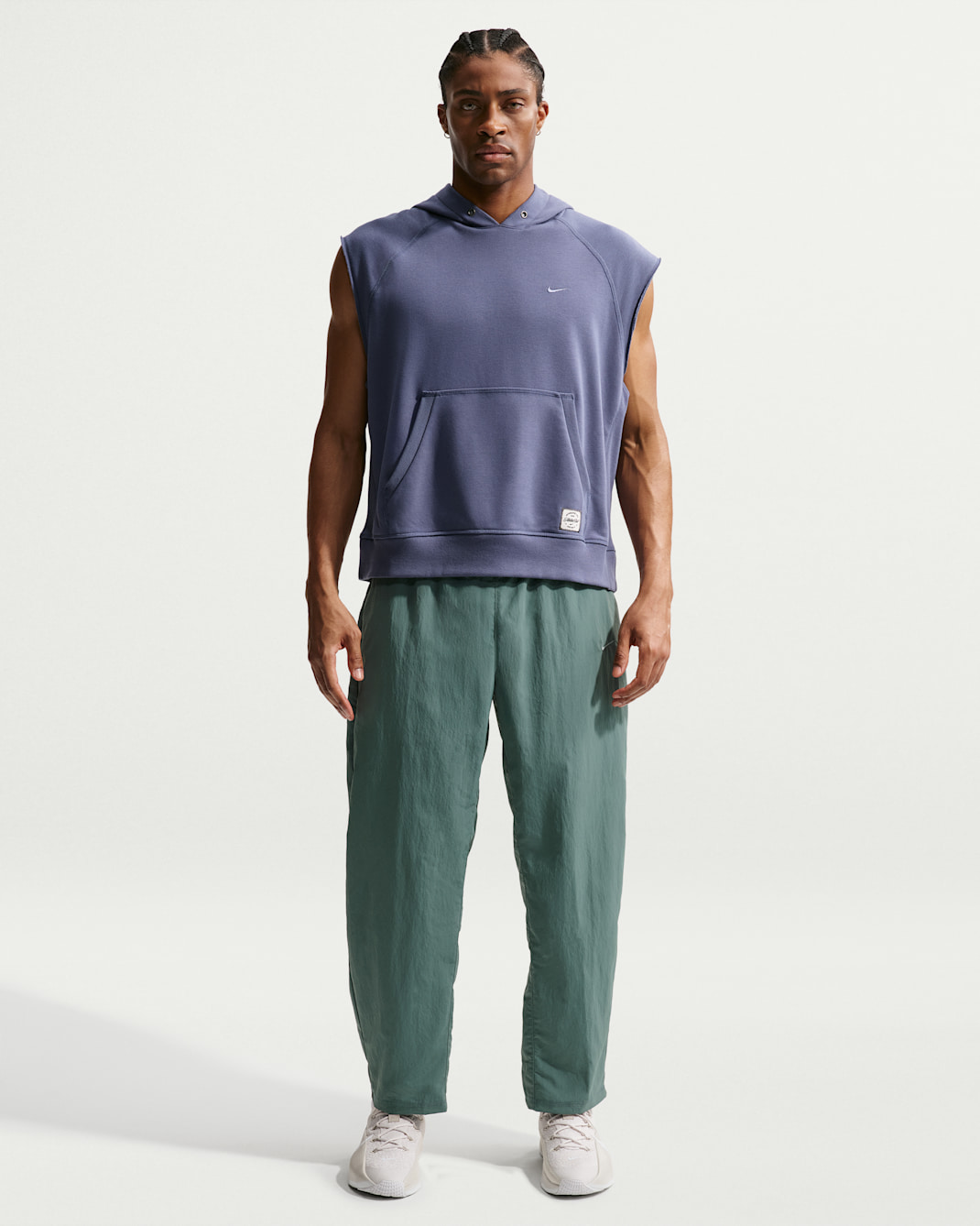 Nike N.A.C. Pantalons d'entrenament de teixit Woven Dri-FIT - Home - Mineral Slate/Pale Ivory/Mineral Slate