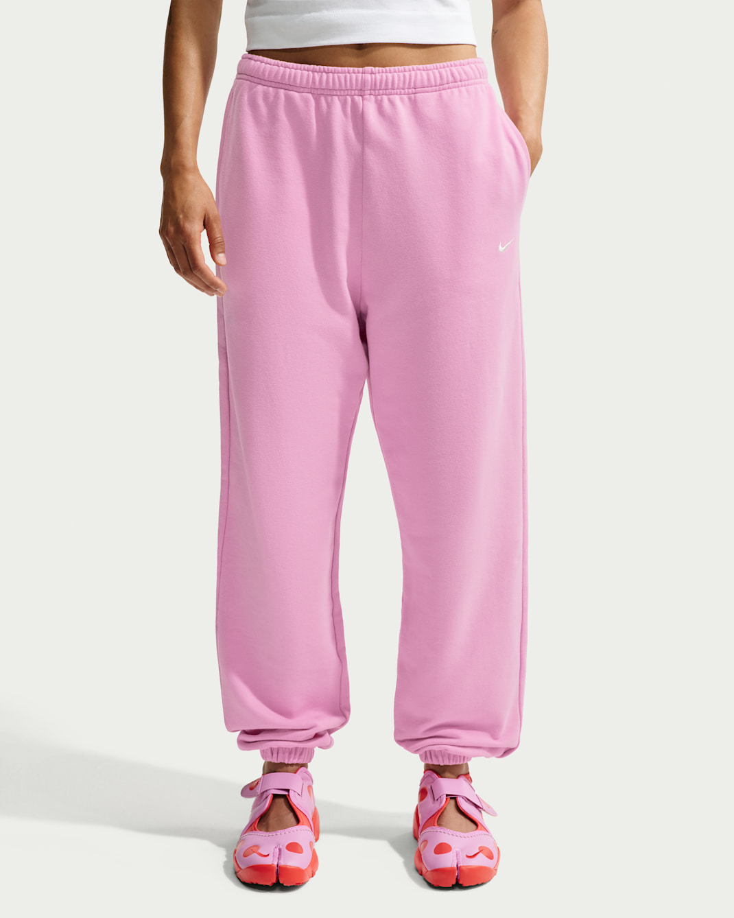 Nike Studio Fleece Lightweight "French Terry" Women's Oversized High-Rise Cuffed Pants
