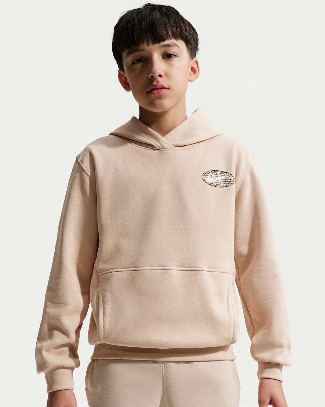Nike Sportswear Older Kids' Athletic Pullover Hoodie - Sand Drift