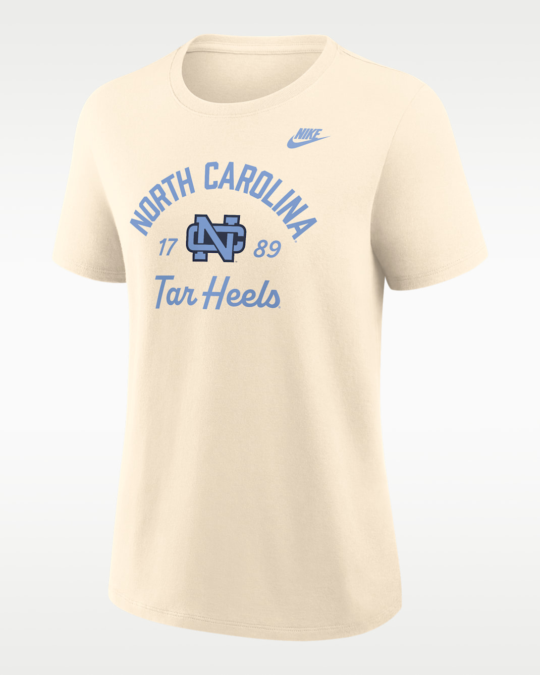 North Carolina Legacy Team Name Women's Nike College T-Shirt - Natural