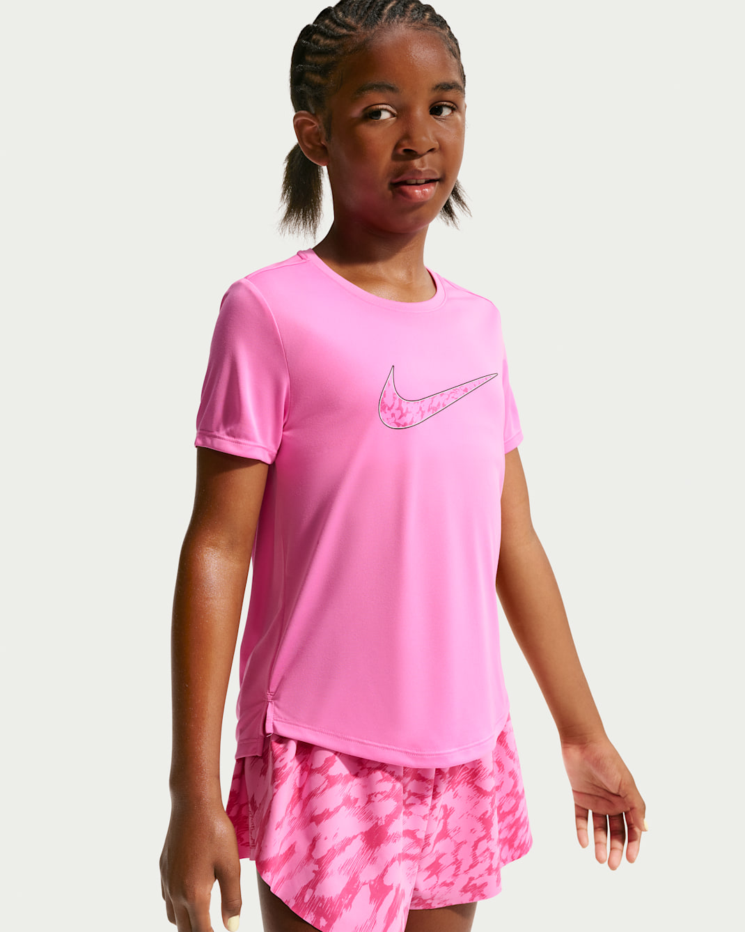 Haut Nike Pro pour pré-ado (fille) - Playful Pink
