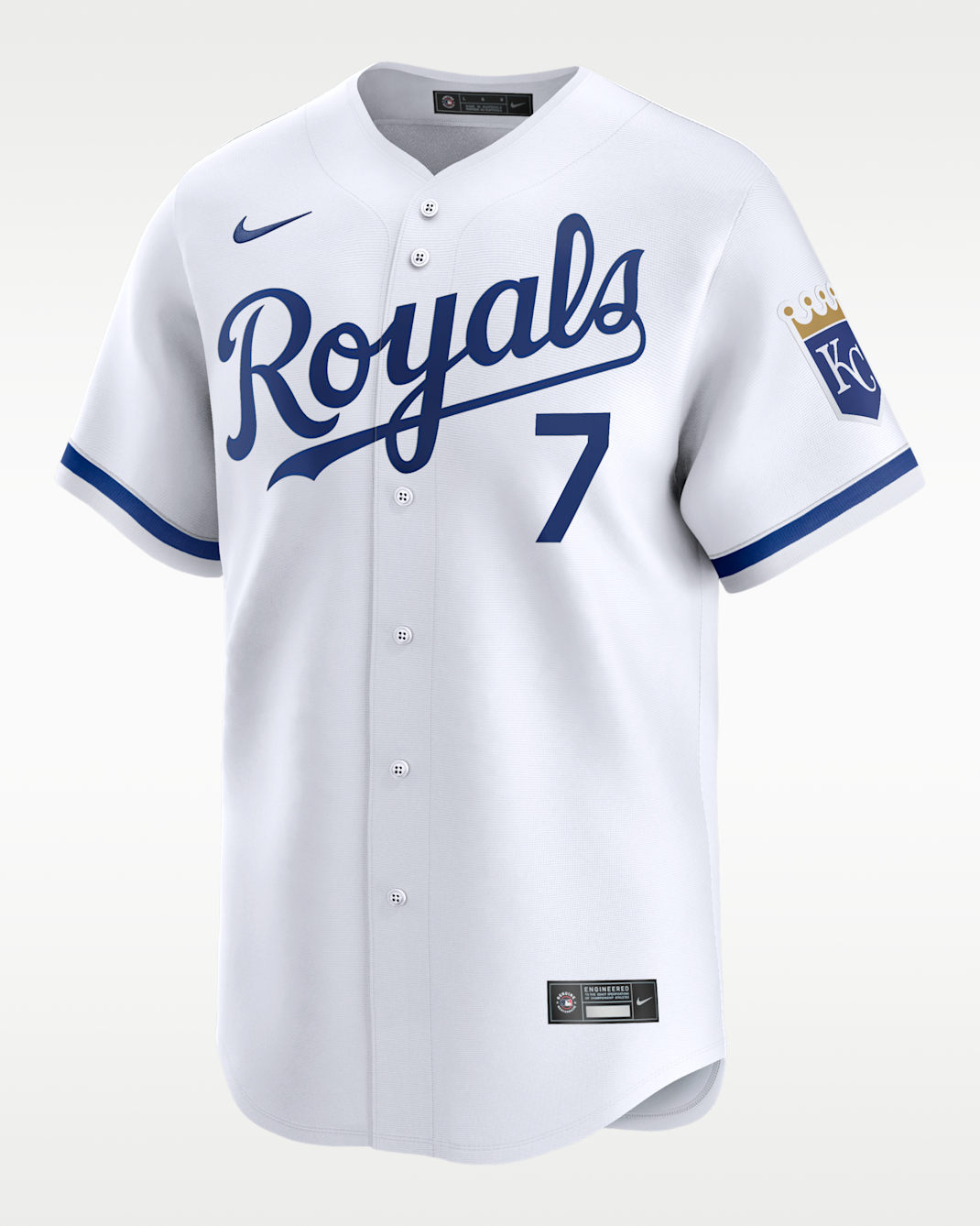 Bobby Witt Jr. Kansas City Royals Men's Nike Dri-FIT ADV MLB Limited Jersey - White