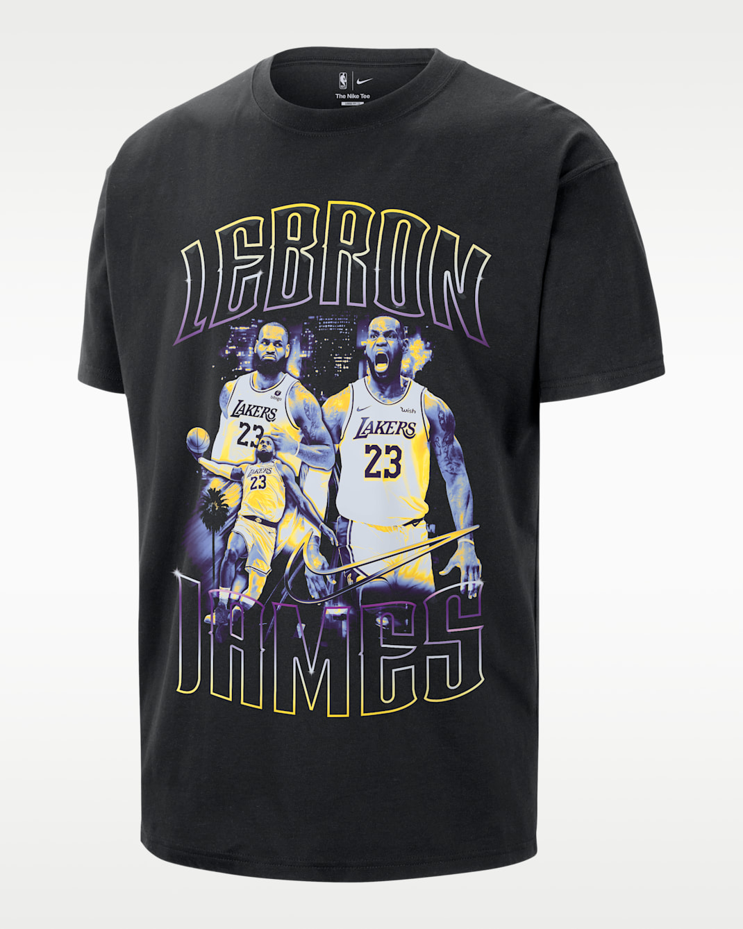 Nike NBA-t-shirt LeBron för män - Svart
