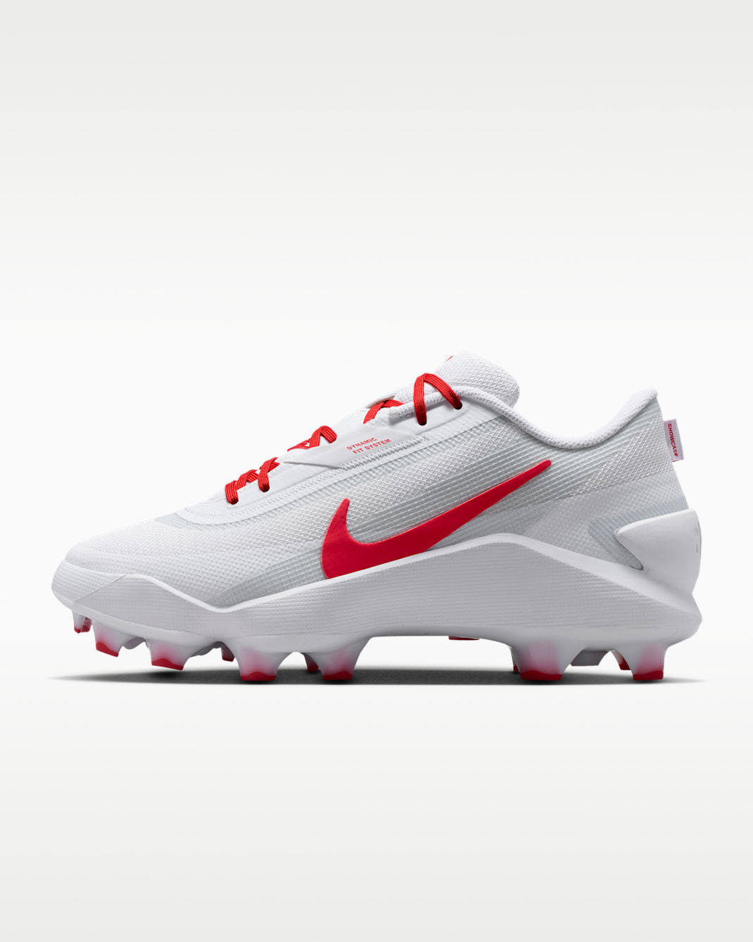 Nike Diamond Showcase MCS Baseball Cleats - White/University Red