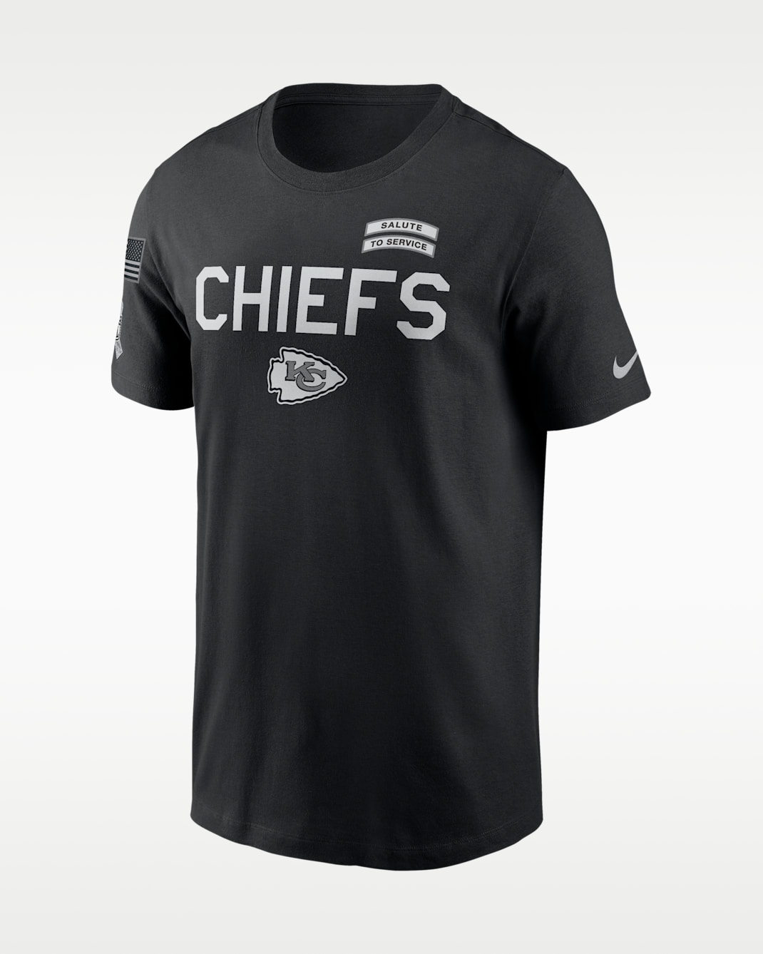 Kansas City Chiefs Salute to Service Sideline Men's Nike Dri-FIT NFL T-Shirt - Black