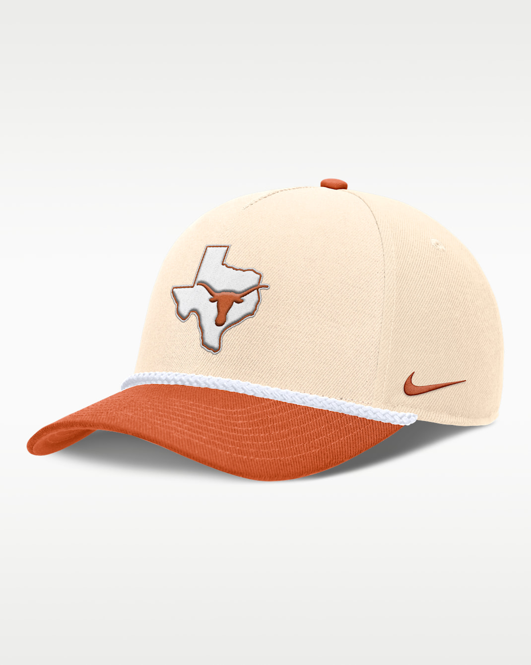 Texas Primetime Rope 2-Tone Rise Men's Nike College Adjustable Hat - Natural