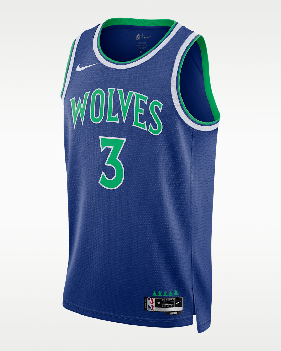 Minnesota Timberwolves Icon Edition Men's Dri-FIT NBA Swingman Jersey - Rush Blue