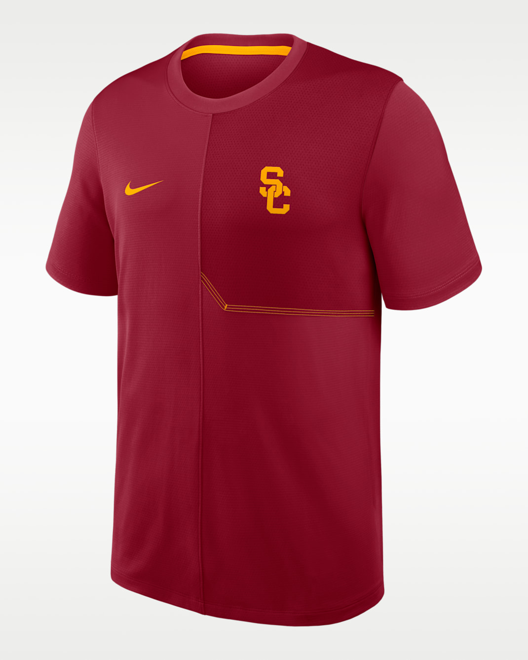 USC Sideline Coach Men's Nike Dri-FIT College Top - Team Crimson/University Gold