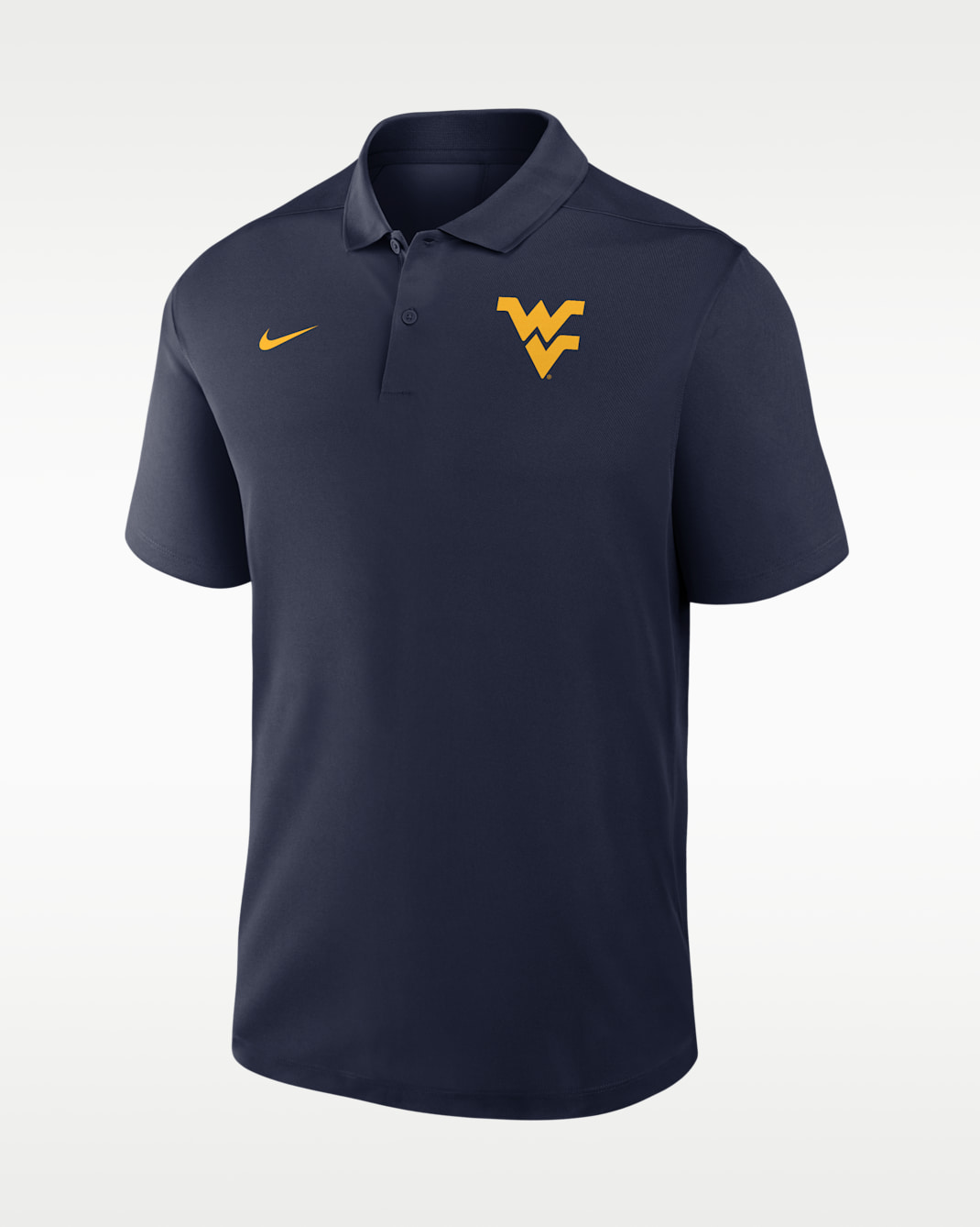 Polo universitaria Nike Dri-FIT para hombre West Virginia Victory - Azul marino