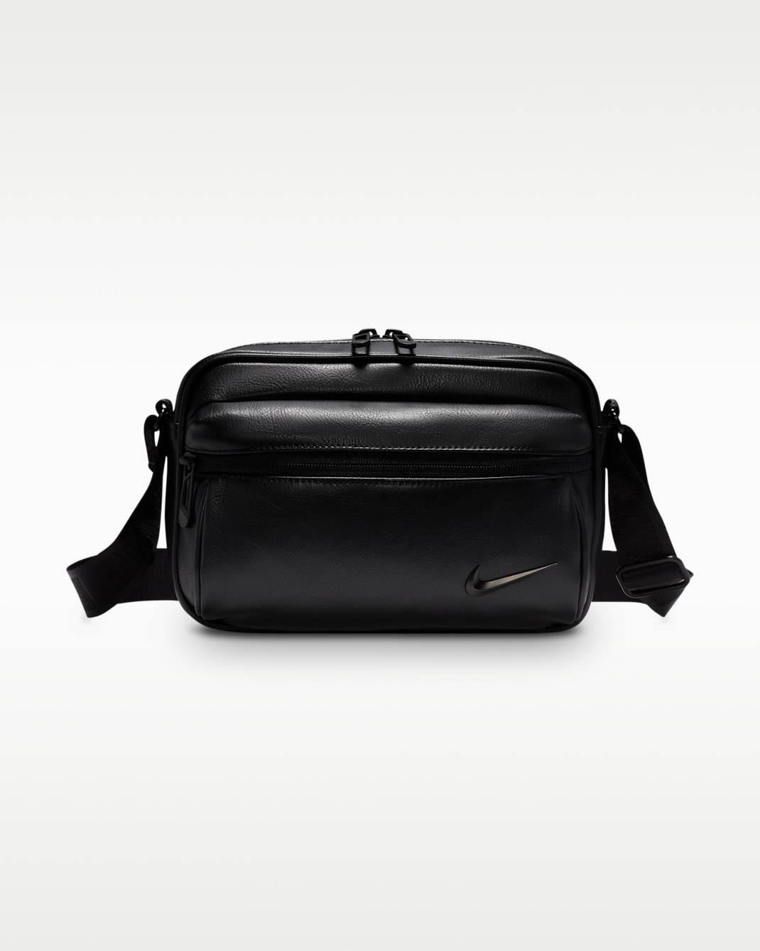 Nike Heritage Premium Cross-Body Bag (3L) - Black/Black/SM BLK ELCTRDEP