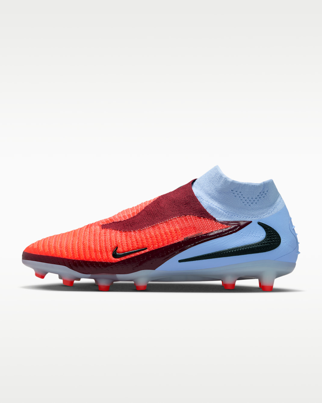 Nike Phantom 6 High Elite Artificial-Grass Football Boot - Royal Tint/Black/Bright Crimson