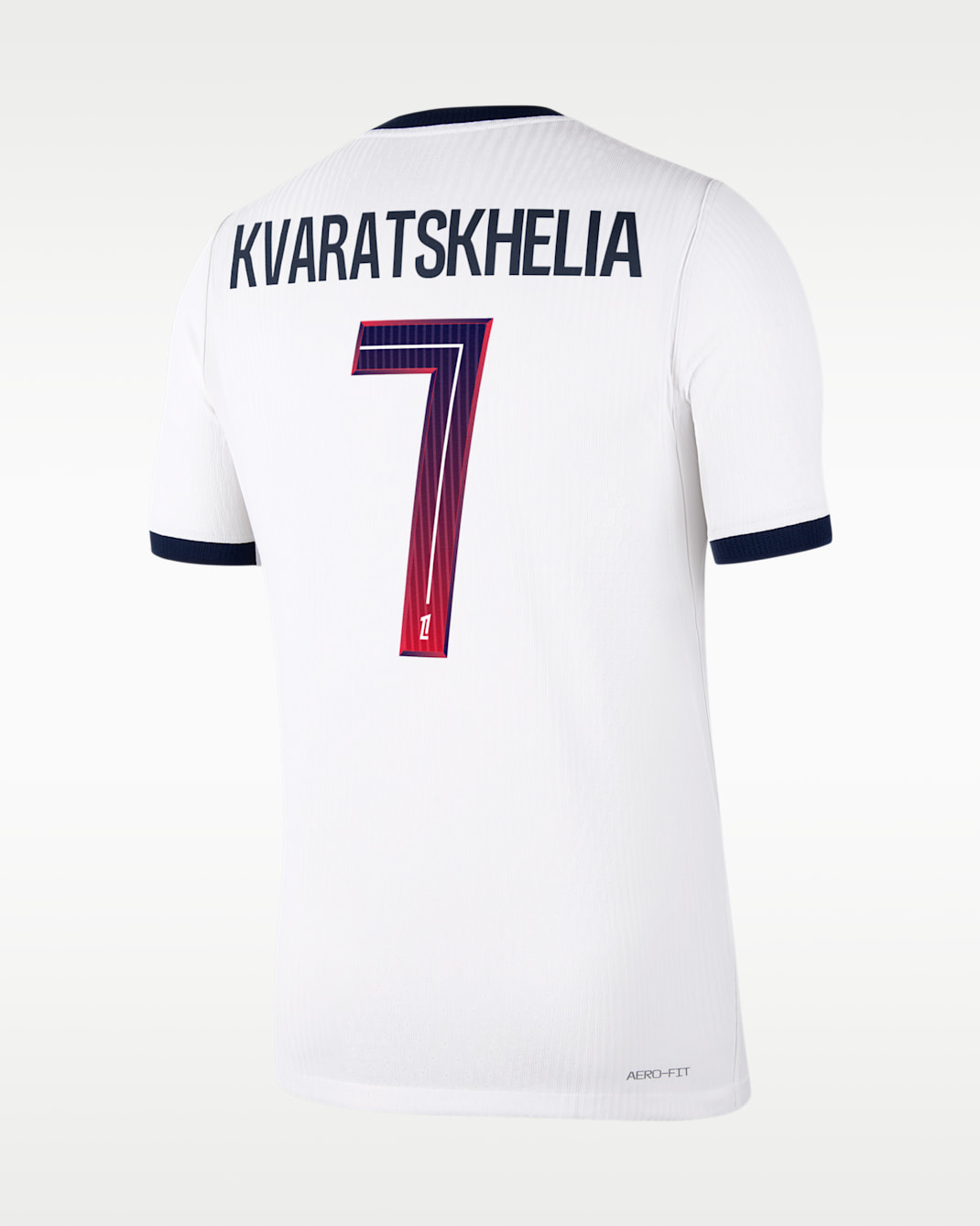 Jersey de futbol Nike Aero-FIT del Paris Saint-Germain visitante 2026/27 Match de Khvicha Kvaratskhelia para hombre - Blanco/Rojo/Azul