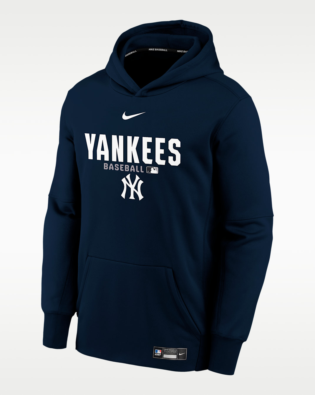 New York Yankees Authentic Collection Big Kid's Therma-FIT MLB Hoodie - Pitch Blue