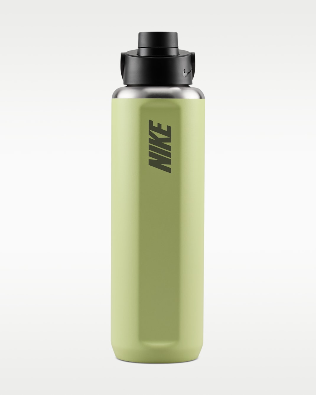 Nike Recharge Stainless Steel Chug Bottle (32 oz) - Black/Light Army