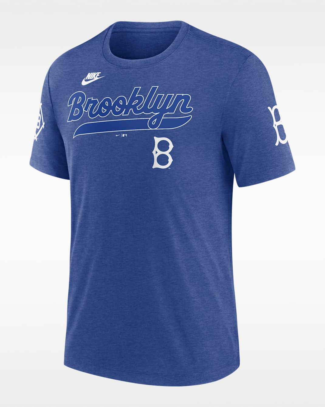 Brooklyn Dodgers Cooperstown Eras Men's Nike MLB T-Shirt - Blue Heather