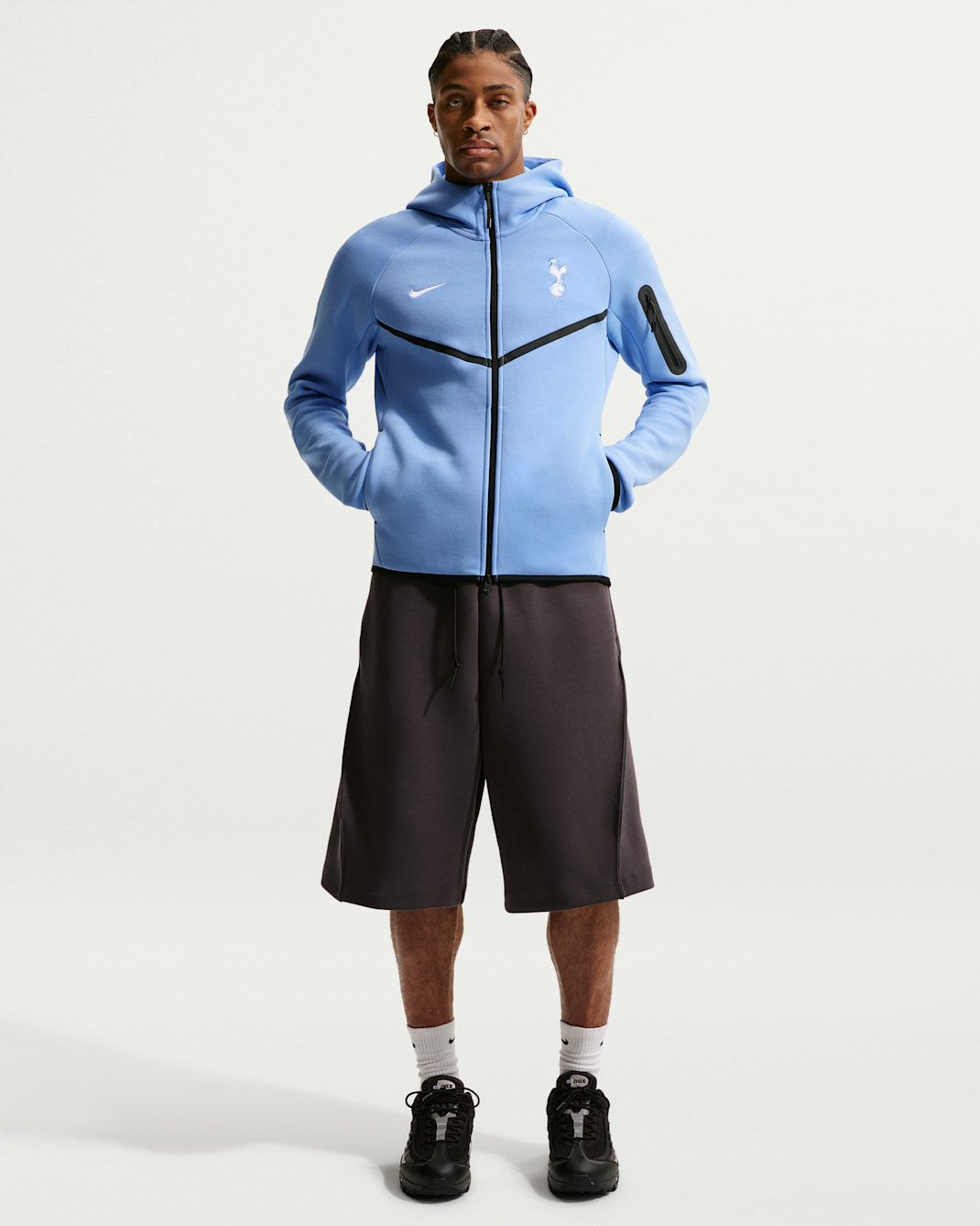 Tottenham Hotspur Tech Fleece Windrunner Men's Nike Soccer Full-Zip Hoodie