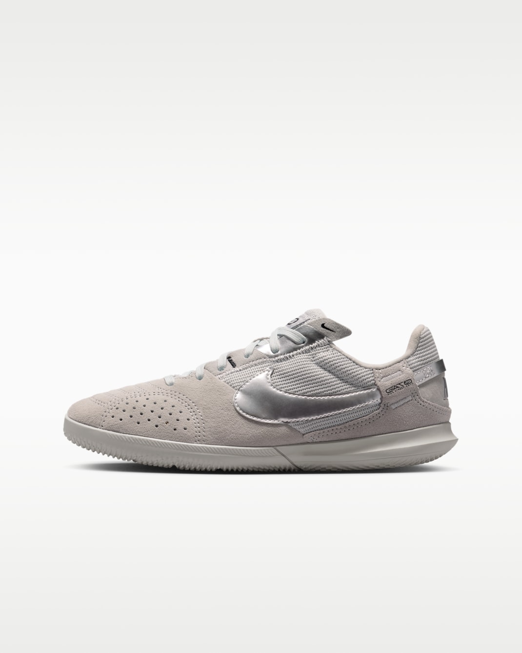 Chaussure de foot basse Nike Jr. Streetgato pour enfant/ado - Light Smoke Grey/Photon Dust/Metallic Silver