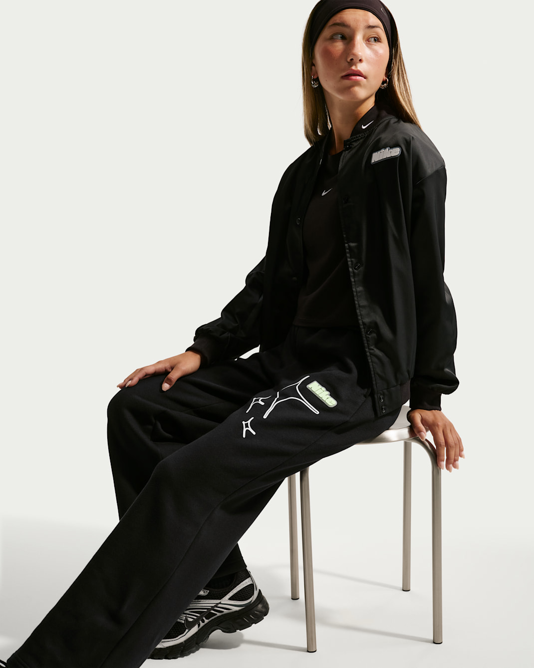 Nike Sportswear Studio Big Kids' (Girls') Open-Hem Pants
