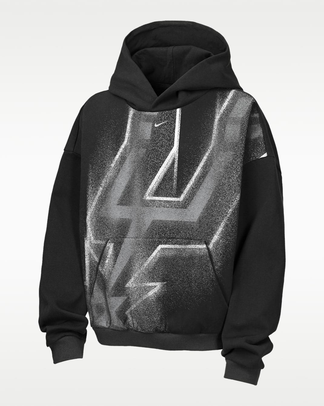 San Antonio Spurs Big Kids' Nike Basketball Hoodie - Black