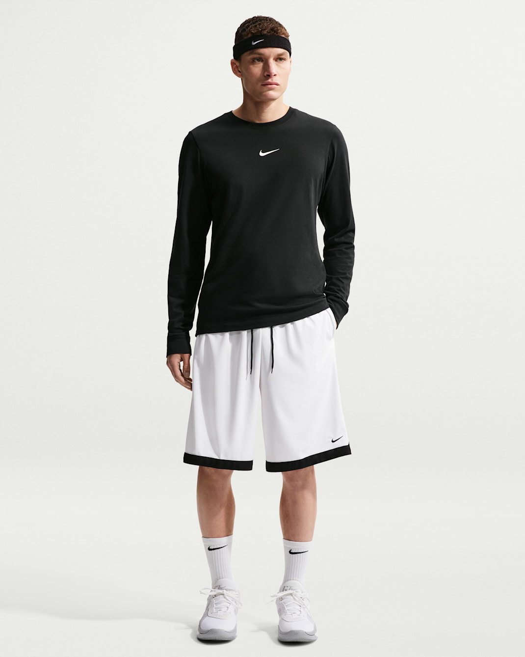 Nike DNA Academy Men's Dri-FIT 11" Basketball Shorts - White/Black/Black