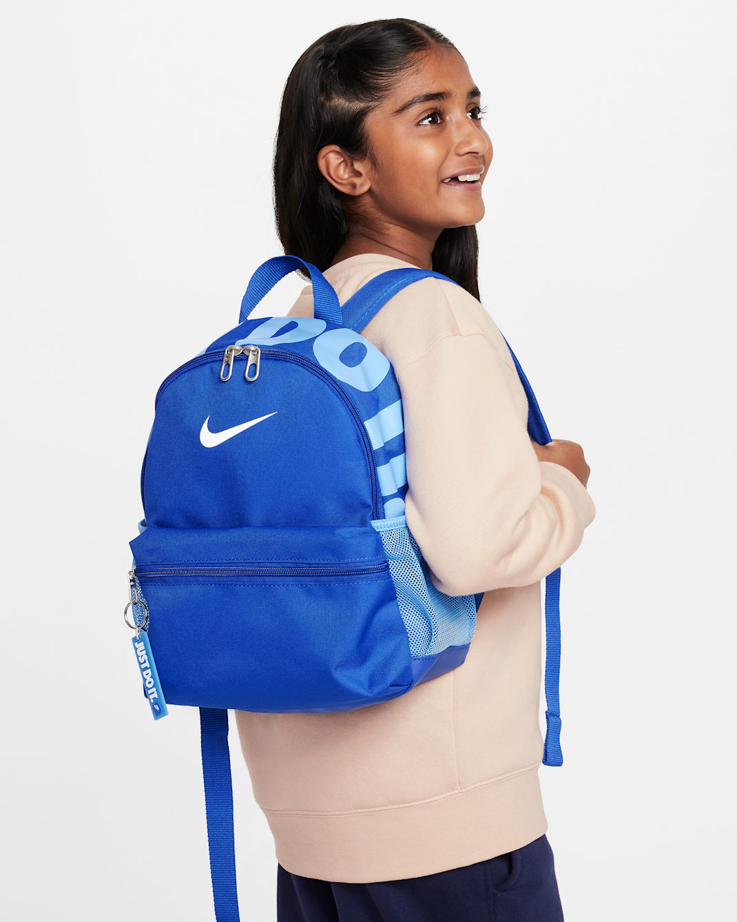 Dětský mini batoh Nike Brasilia JDI (11 l) - Game Royal/University Blue/Bílá
