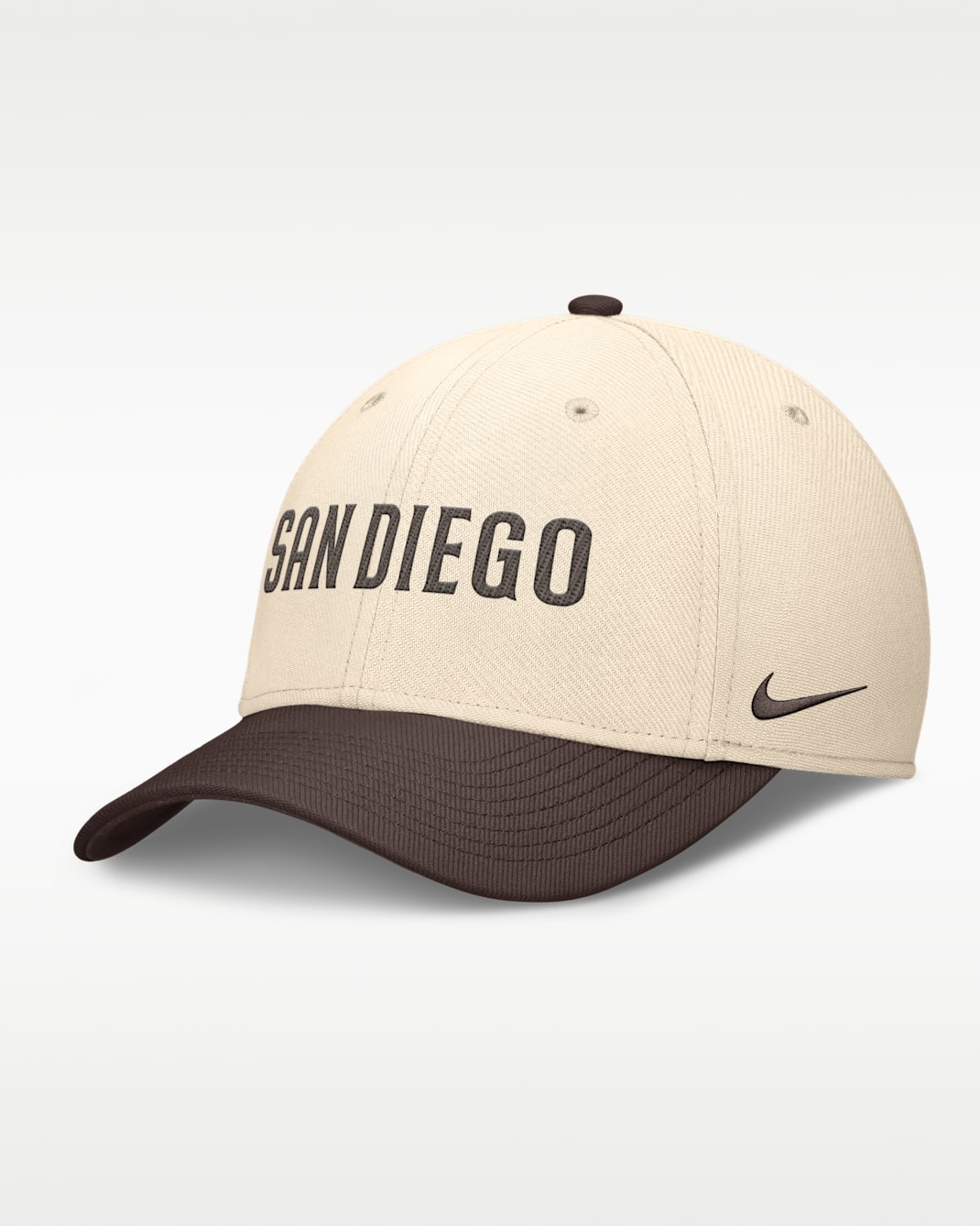 San Diego Padres Statement Rise Swoosh Men's Nike Dri-FIT MLB Hat - Natural